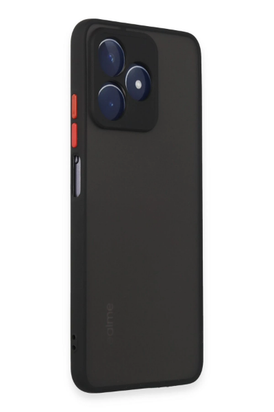 Newface Realme C53 Kılıf Montreal Silikon Kapak - Siyah resmi