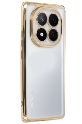 Newface Xiaomi Redmi Note 14 Pro Plus Kılıf Razer Lensli Silikon - Gold resmi