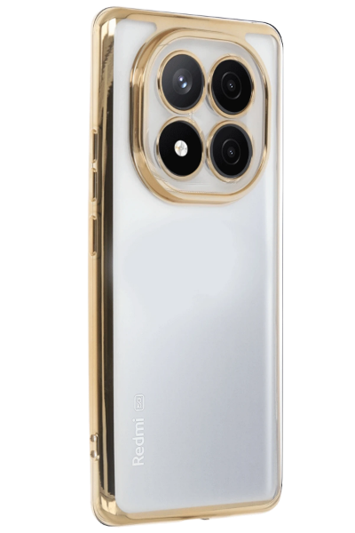 Newface Xiaomi Redmi Note 14 Pro Plus Kılıf Razer Lensli Silikon - Gold resmi