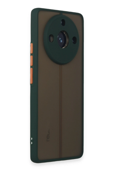 Newface Realme 11 Pro Kılıf Montreal Silikon Kapak - Yeşil resmi