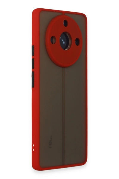 Newface Realme 11 Pro Kılıf Montreal Silikon Kapak - Kırmızı resmi