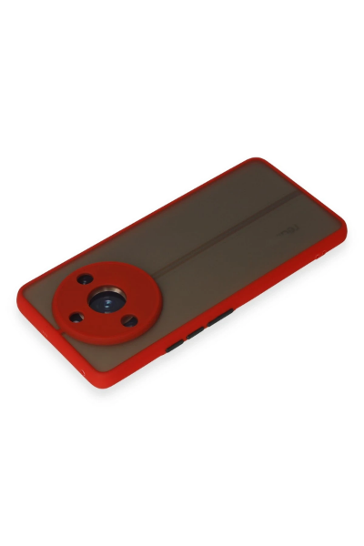 Newface Realme 11 Pro Kılıf Montreal Silikon Kapak - Kırmızı resmi
