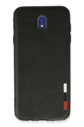 Newface Samsung Galaxy J7 Pro / J730 Kılıf Loop Deri Silikon - Siyah resmi