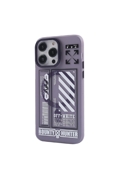 Newface iPhone 14 Pro Max Kılıf Apollo Magneticsafe Desenli Kapak - Apollo Mor - 1 resmi