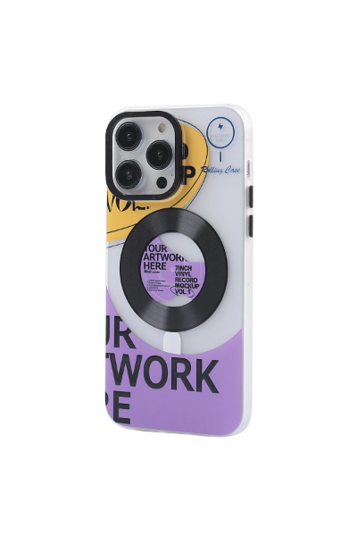 Newface iPhone 14 Pro Kılıf Apollo Magneticsafe Desenli Kapak - Apollo Şeffaf - 6 resmi