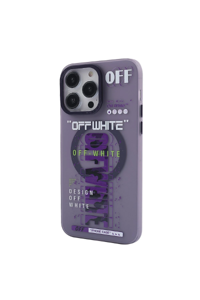 Newface iPhone 14 Pro Max Kılıf Apollo Magneticsafe Desenli Kapak - Apollo Mor - 3 resmi