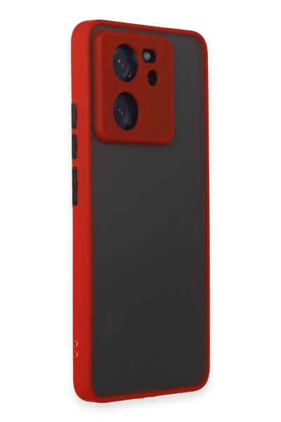 Newface Xiaomi Mi 13T Pro Kılıf Montreal Silikon Kapak - Kırmızı resmi