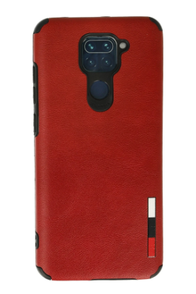 Newface Xiaomi Redmi Note 9 Kılıf Loop Deri Silikon - Kırmızı resmi