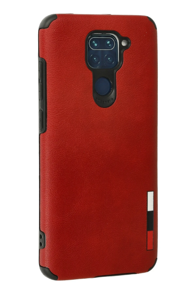 Newface Xiaomi Redmi Note 9 Kılıf Loop Deri Silikon - Kırmızı resmi