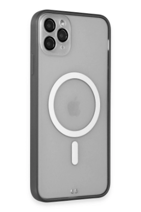 Newface iPhone 11 Pro Max Kılıf Grand Magneticsafe Kapak - Siyah resmi