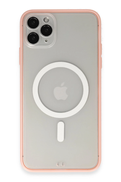Newface iPhone 11 Pro Max Kılıf Grand Magneticsafe Kapak - Pembe resmi