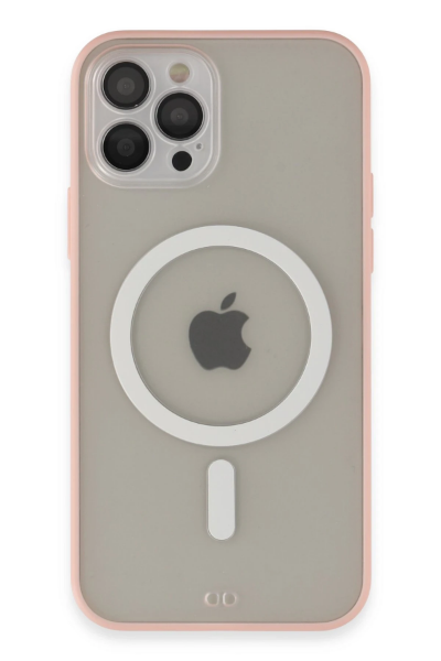 Newface iPhone 12 Pro Kılıf Grand Magneticsafe Kapak - Pembe resmi