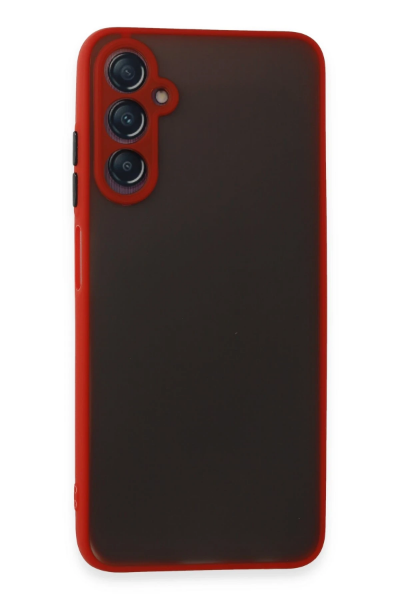 Newface Samsung Galaxy A05S Kılıf Montreal Silikon Kapak - Kırmızı resmi