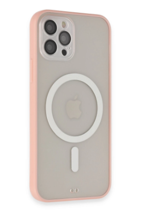 Newface iPhone 12 Pro Max Kılıf Grand Magneticsafe Kapak - Pembe resmi