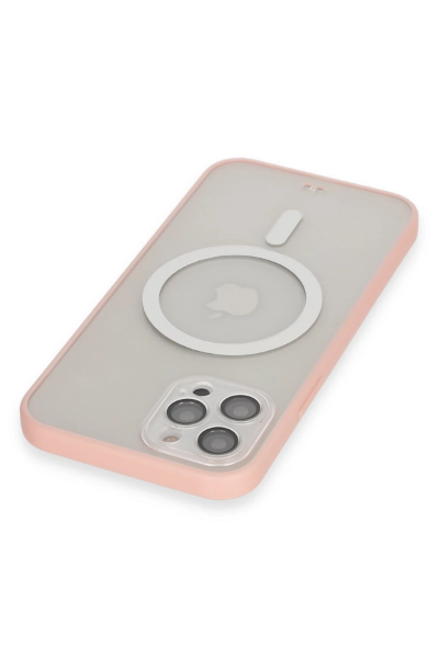 Newface iPhone 12 Pro Max Kılıf Grand Magneticsafe Kapak - Pembe resmi