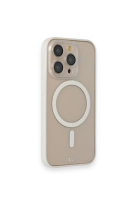 Newface iPhone 13 Pro Kılıf Grand Magneticsafe Kapak - Beyaz resmi