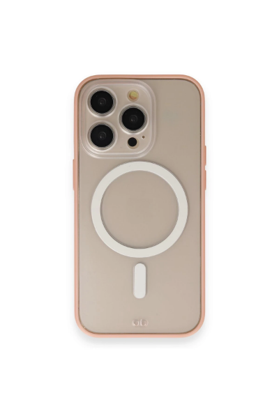 Newface iPhone 13 Pro Kılıf Grand Magneticsafe Kapak - Pembe resmi