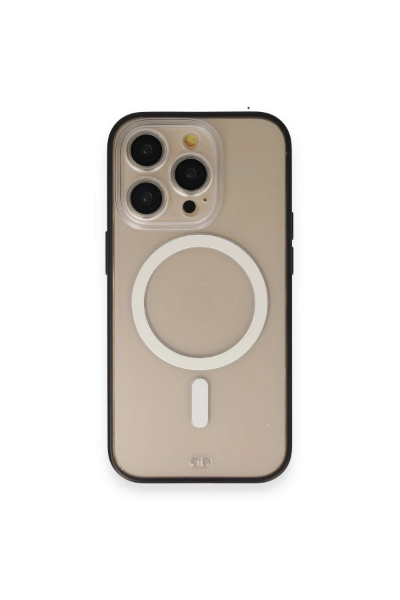 Newface iPhone 14 Pro Kılıf Grand Magneticsafe Kapak - Siyah resmi