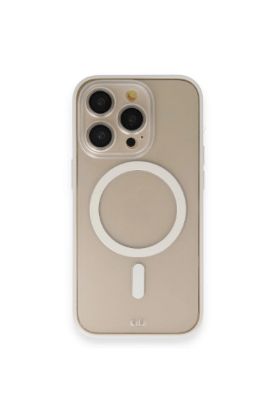 Newface iPhone 14 Pro Kılıf Grand Magneticsafe Kapak - Beyaz resmi