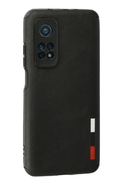 Newface Xiaomi Mi 10T Kılıf Loop Deri Silikon - Siyah resmi