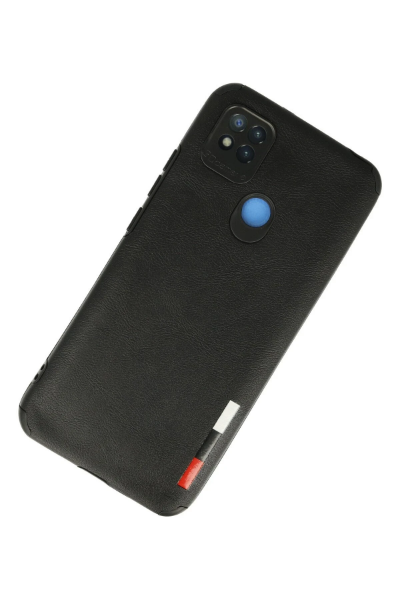 Newface Xiaomi Redmi 9C Kılıf Loop Deri Silikon - Siyah resmi