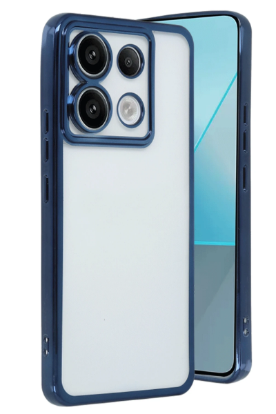 Newface Xiaomi Redmi Note 13 Pro 5G Kılıf Razer Lensli Silikon - Lacivert resmi