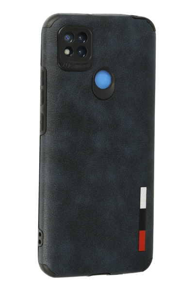 Newface Xiaomi Redmi 9C Kılıf Loop Deri Silikon - Lacivert resmi