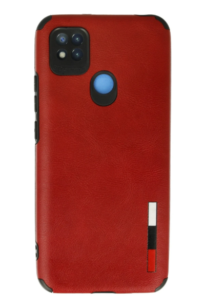 Newface Xiaomi Redmi 9C Kılıf Loop Deri Silikon - Kırmızı resmi
