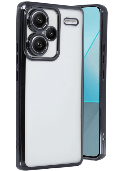 Newface Xiaomi Redmi Note 13 Pro Plus Kılıf Razer Lensli Silikon - Siyah resmi