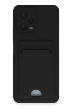 Newface Xiaomi Redmi Note 12 4G Kılıf Kelvin Kartvizitli Silikon - Siyah resmi