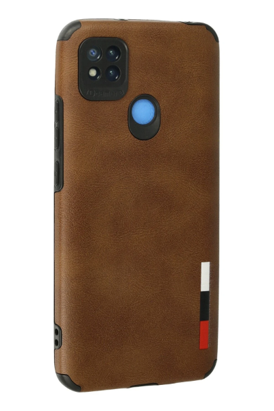 Newface Xiaomi Redmi 9C Kılıf Loop Deri Silikon - Kahverengi resmi