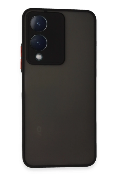 Newface Vivo Y17S Kılıf Montreal Silikon Kapak - Siyah resmi