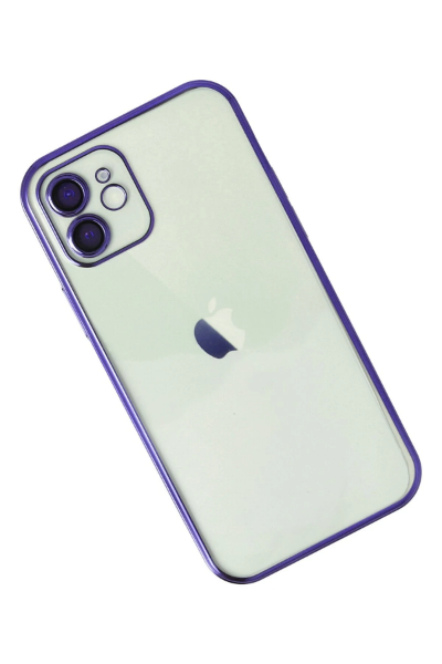 Newface iPhone 11 Kılıf Razer Lensli Silikon - Mor resmi