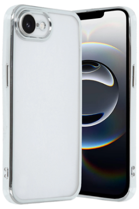 Newface iPhone 16E Kılıf Razer Lensli Silikon - Gümüş resmi