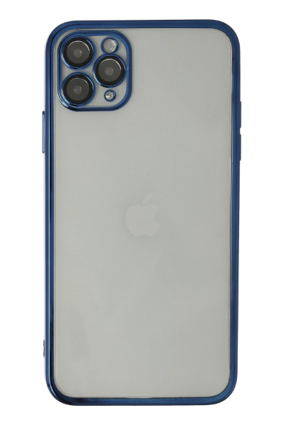 Newface iPhone 11 Pro Kılıf Razer Lensli Silikon - Lacivert resmi
