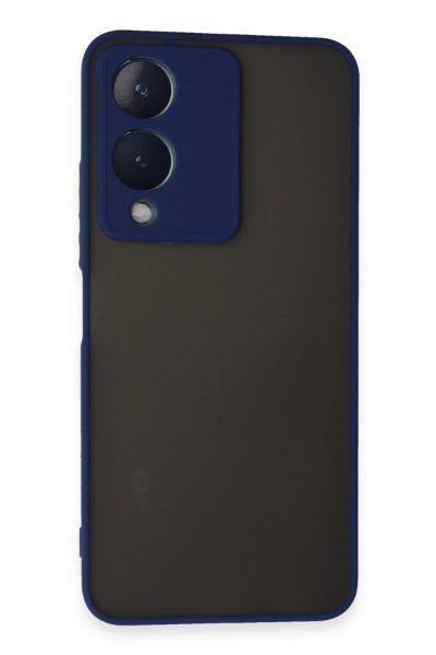 Newface Vivo Y17S Kılıf Montreal Silikon Kapak - Lacivert resmi