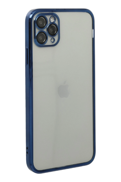 Newface iPhone 11 Pro Kılıf Razer Lensli Silikon - Lacivert resmi