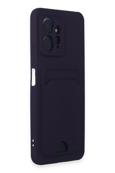 Newface Xiaomi Redmi Note 12 4G Kılıf Kelvin Kartvizitli Silikon - Derin Mor resmi