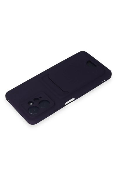 Newface Xiaomi Redmi Note 12 4G Kılıf Kelvin Kartvizitli Silikon - Derin Mor resmi