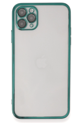 Newface iPhone 11 Pro Kılıf Razer Lensli Silikon - Yeşil resmi