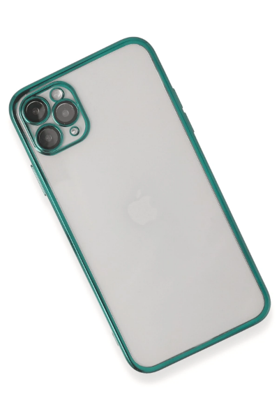 Newface iPhone 11 Pro Kılıf Razer Lensli Silikon - Yeşil resmi