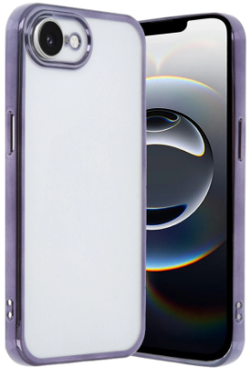 Newface iPhone 16E Kılıf Razer Lensli Silikon - Mor resmi