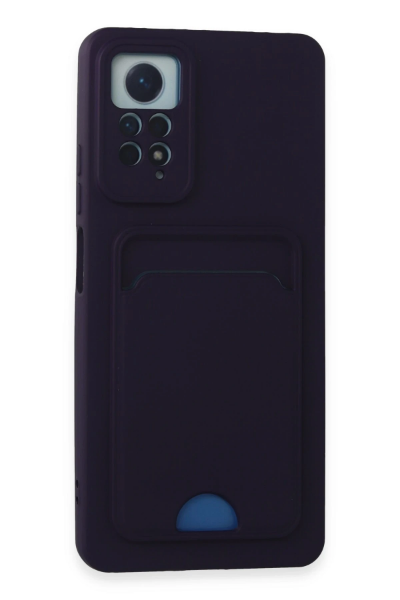Newface Xiaomi Redmi Note 11 Pro Kılıf Kelvin Kartvizitli Silikon - Derin Mor resmi