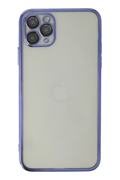 Newface iPhone 11 Pro Kılıf Razer Lensli Silikon - Mor resmi