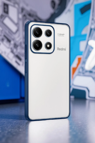 Newface Xiaomi Poco X6 Pro Kılıf Razer Lensli Silikon - Açık Mavi resmi