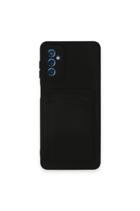 Newface Samsung Galaxy A14 4G Kılıf Kelvin Kartvizitli Silikon - Siyah resmi