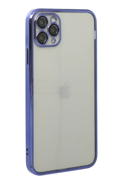 Newface iPhone 11 Pro Kılıf Razer Lensli Silikon - Mor resmi