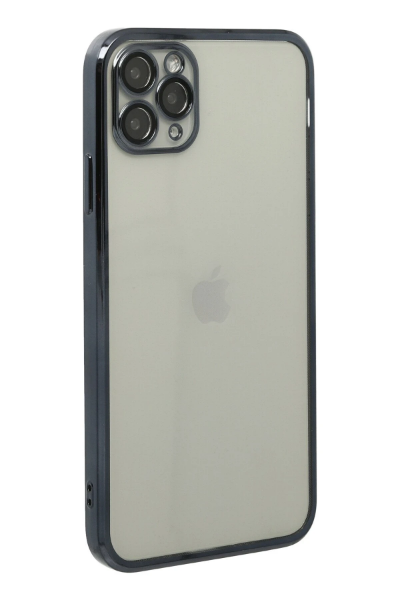 Newface iPhone 11 Pro Max Kılıf Razer Lensli Silikon - Siyah resmi