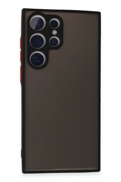 Newface Samsung Galaxy S24 Ultra Kılıf Montreal Silikon Kapak - Siyah resmi