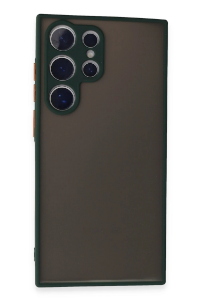 Newface Samsung Galaxy S24 Ultra Kılıf Montreal Silikon Kapak - Yeşil resmi